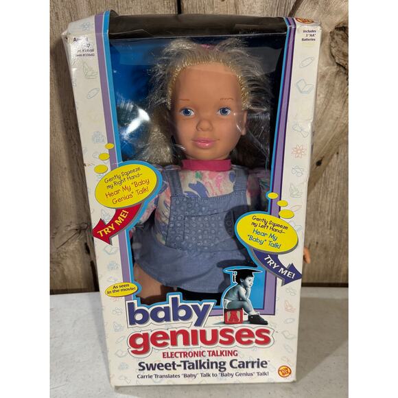 Never Opened Vintage Toy Biz Baby Geniuses Electronic Sweet Talking Carrie Doll - Picture 1 of 7